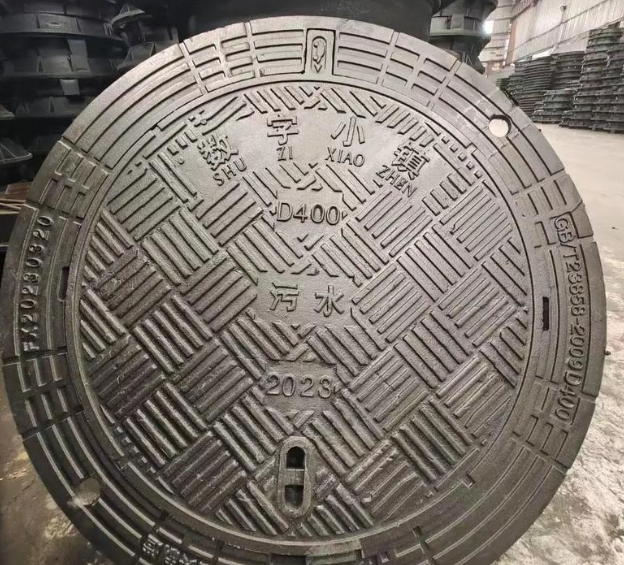 洪洞球墨铸铁防沉降井盖展示